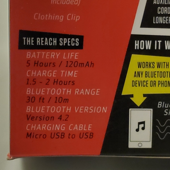 The Reach by Wicked Audio - Bluetooth Audio Receiver - Bonus Pack WI-BTR60 - Picture 10 of 11